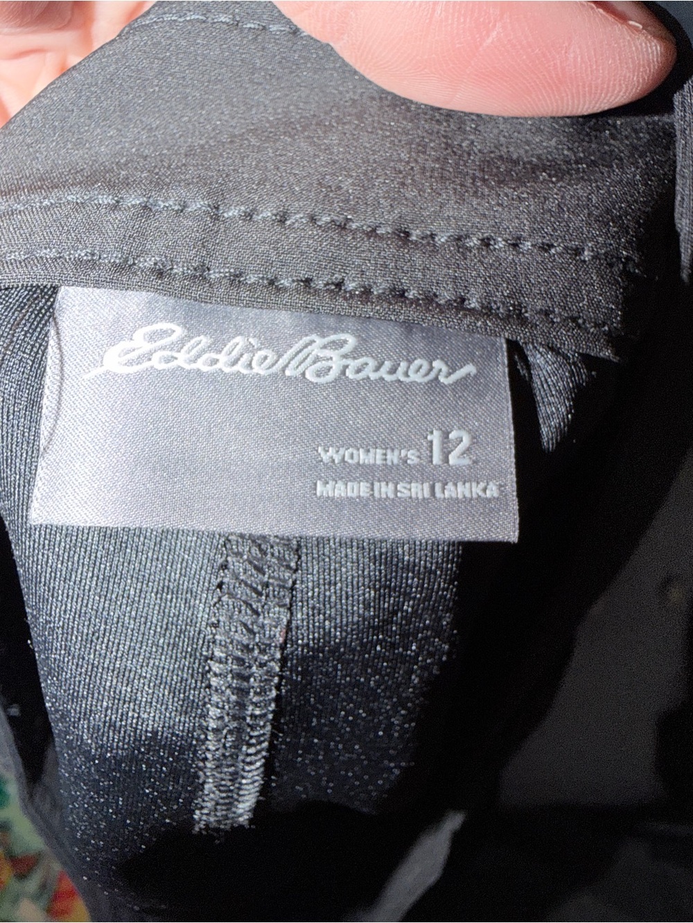 NWT Eddie Bauer Women’s Size 12 Black Skort Shorts - Picture 4 of 4